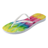 Hippie Stijl Tie Dye Patroon Flip Flop Sandalen (Schuin)