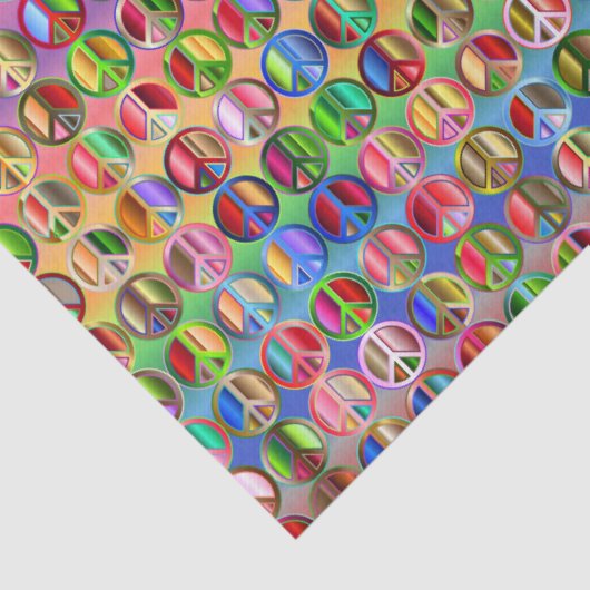 Hippie Stropdas-Dye Peace Gift-weefselpapier Tissuepapier (Detail)