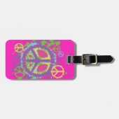 Hippie Style Peace Sign-Bagagelabel Bagagelabel (Voorkant horizontaal)