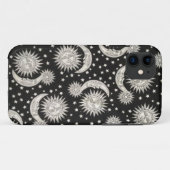 Hippie sun and moon phone case (Achterkant (horizontaal))