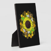 Hippie Sunflower Bees Fotoplaat (Zijkant)