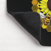Hippie Sunflower Bees Muismat (Hoek)