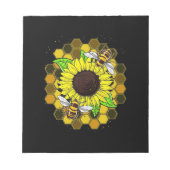 Hippie Sunflower Bees Notitieblok (Voorkant)