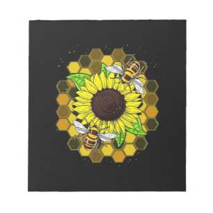 Hippie Sunflower Bees Notitieblok