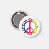 Hippie-symbool 60s Sign Magnet 60s (Voorkant / Achterkant)