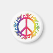Hippie-symbool 60s Sign Magnet 60s (Voorkant)