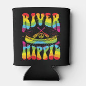 Hippie Tie Dye Canoe Blikjeskoeler (Achterkant)