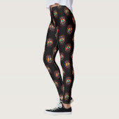 Hippie Tie Dye Cat Lovers Vredesbord Aanpassen Leggings (Links)