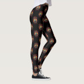 Hippie Tie Dye Cat Lovers Vredesbord Aanpassen Leggings (Rechts)