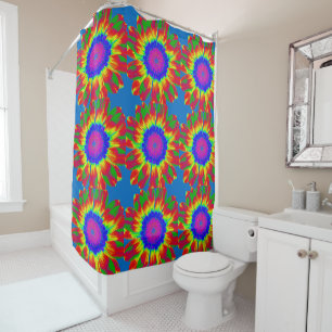 HIPPIE TIE DYE COLORFUL Shower Curtain Douchegordijn