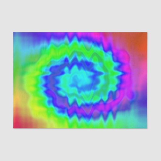 Hippie Tie Dye Gift Weefpapier 2 Tissuepapier (Voorkant)