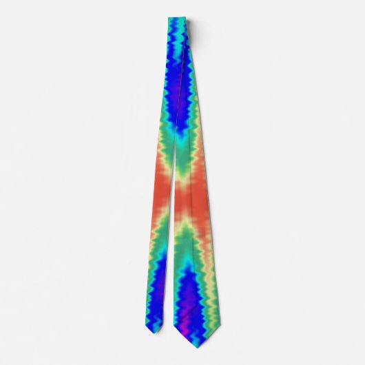 Hippie Tie Dye Necktie Stropdas (Achterkant)