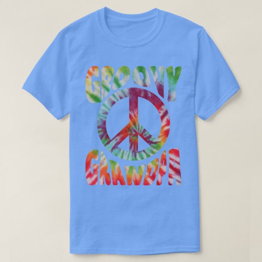 Hippie Tie Dye Opa T-shirt (Design voorkant)