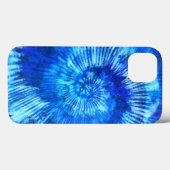 Hippie Tie Dye Pattern Waterverf Blue Modern Case-Mate iPhone Case (Achterkant (horizontaal))