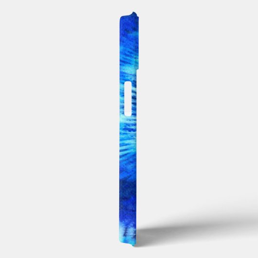 Hippie Tie Dye Pattern Waterverf Blue Modern Case-Mate iPhone Case (Achterkant / Rechts)