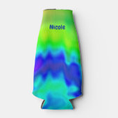 Hippie Tie Dye Persoonlijk Flesjeskoeler (Voorkant)