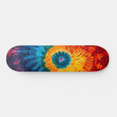 Hippie Tie Dye skateboard to ride in the clouds (Horizontaal)