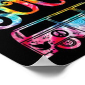Hippie Tie Dye Van Hippie Soul Poster (Hoek)