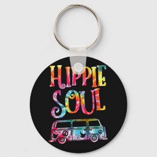Hippie Tie Dye Van Hippie Soul Sleutelhanger