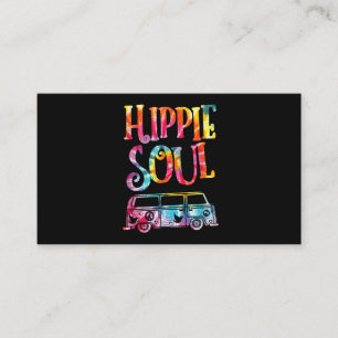 Hippie Tie Dye Van Hippie Soul Visitekaartje