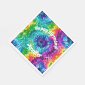 Hippie Tie Dye Verjaardag Papier Servet (Hoek)