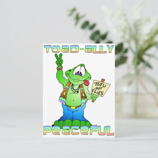 Hippie Toad Briefkaart (Staand voorkant)