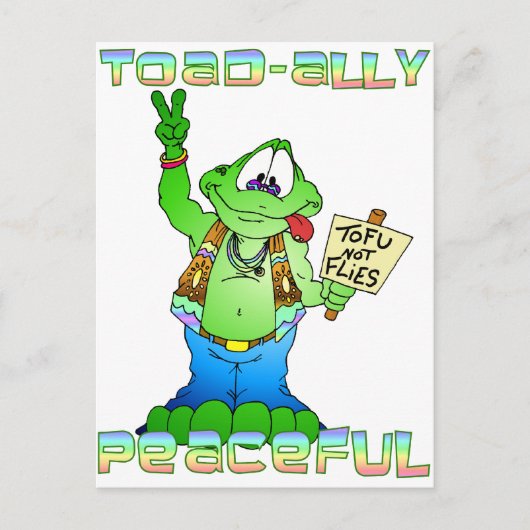 Hippie Toad Briefkaart (Voorkant)