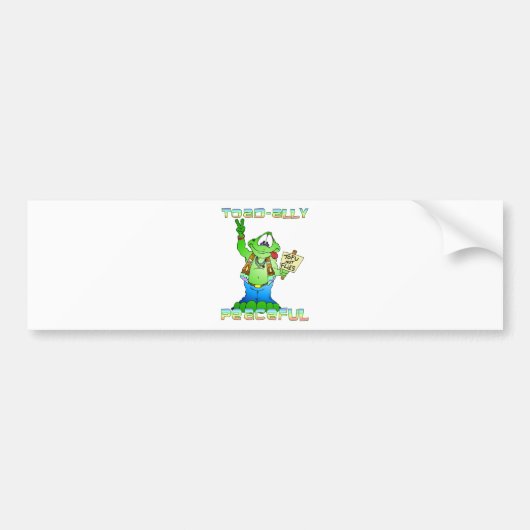 Hippie Toad Bumpersticker (Voorkant)