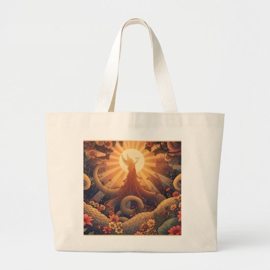 Hippie Tote Grote Tote Bag (Voorkant)