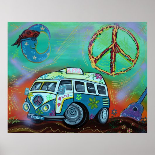 Hippie Trip Poster (Voorkant)