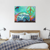 Hippie Trip Verpakt Canvas Afdruk (Insitu (Slaapkamer))