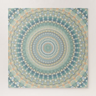 Hippie Trippy Eclectische Pastel Boho Groovy Manda Legpuzzel