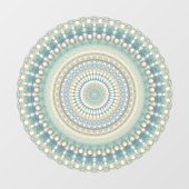 Hippie Trippy Eclectische Pastel Boho Groovy Manda Raamsticker (Vel)