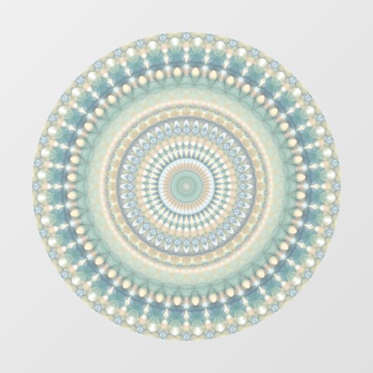 Hippie Trippy Eclectische Pastel Boho Groovy Manda Raamsticker (Vel)