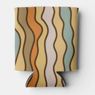 Hippie Trippy Groovy Verticale Streep 70s Patroon Blikjeskoeler