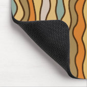 Hippie Trippy Groovy Verticale Streep 70s Patroon Muismat (Hoek)