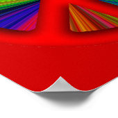 Hippie Trippy Peace Sign Poster (Hoek)