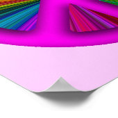 Hippie Trippy Peace Sign Poster (Hoek)