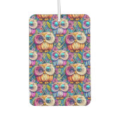 Hippie Trippy Psychedelische Kleurrijke Uil Luchtverfrisser (Voorkant)