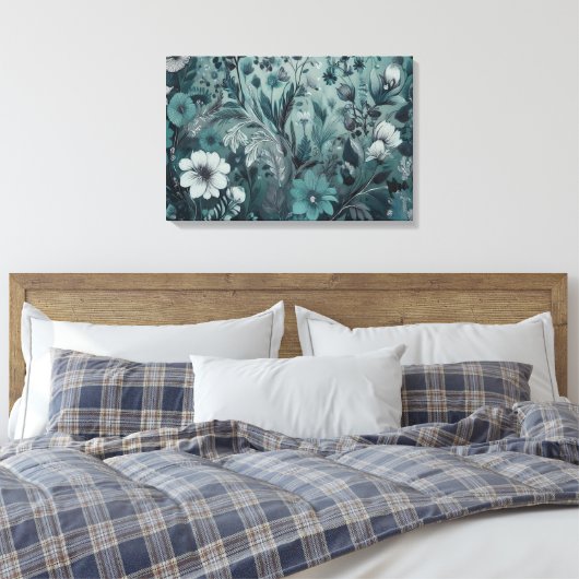 Hippie Tuindromen Muurkunst Canvas Afdruk (Insitu (Slaapkamer))