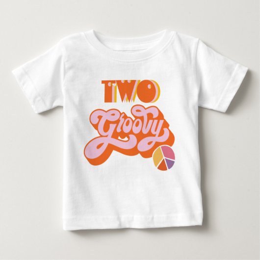 Hippie Two Groovy Baby T-Shirt (Voorkant)
