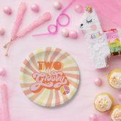 Hippie Two Groovy Papieren Bordje (Feest)