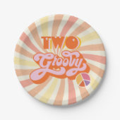 Hippie Two Groovy Papieren Bordje (Voorkant)