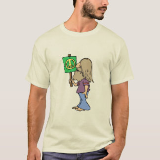 Hippie uit 1960 - Vrede T-shirt