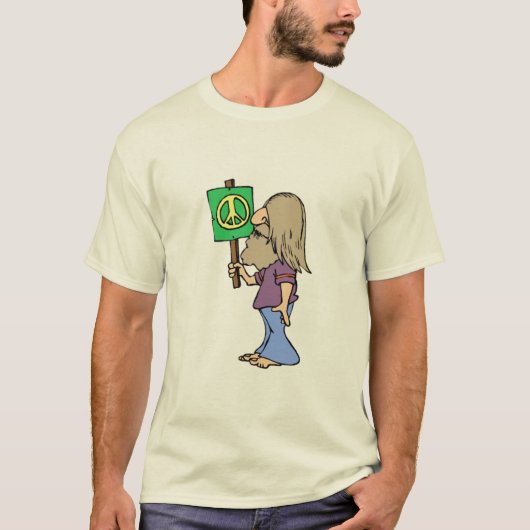 Hippie uit 1960 - Vrede T-shirt (Voorkant)