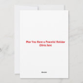 Hippie Vakantie Kleurrijke Kerst Familie Foto Feestdagenkaart (Achterkant)