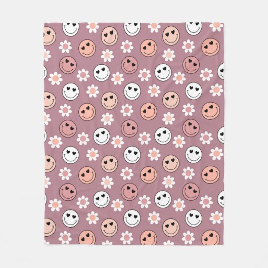 Hippie-Valentijnsdag Fleece Deken (Voorkant)