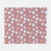 Hippie-Valentijnsdag Fleece Deken (Voorkant (Horizontaal))