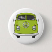 Hippie Van 1960 Ronde Button 5,7 Cm (Voorkant)