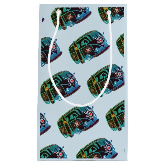 Hippie Van Art Geschenkzak op maat Klein Cadeauzakje (Voorkant)